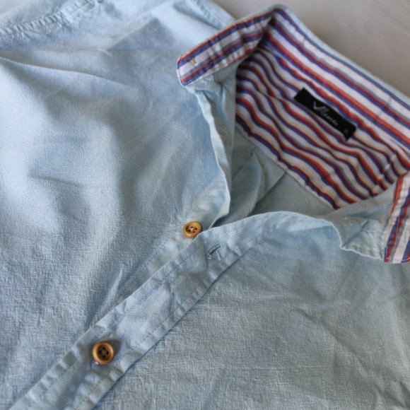 Pale Blue Short Sleeve Button Down (LAST CHANCE!!) - Picture 4 of 6